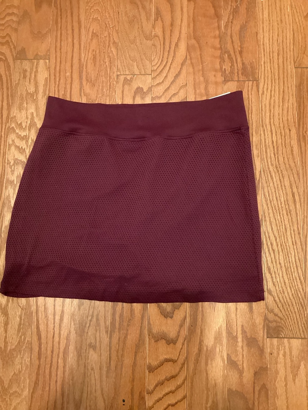 PINK Victoria's Secret Burgundy Mesh Mini Skort